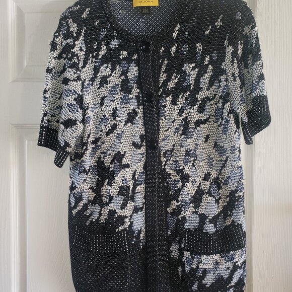 St. John short-sleeved cardigan size S - Picture 1 of 16